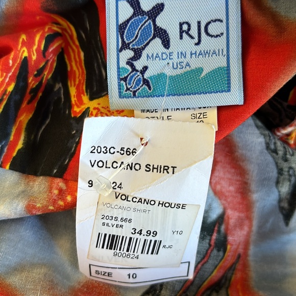 NWT | RJC Clancey shirt Kilauea Big Island Volcano kids Shirt - Picture 2 of 9